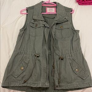 Ashley By 26 International Gray Utility Vest
